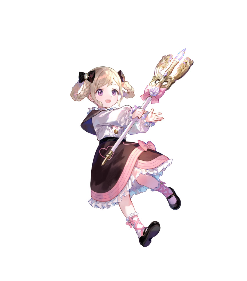 1girl, aged_down, black_ribbon, brooch, elise_(fire_emblem), elise_(sparkling_smile)_(fire_emblem), fire_emblem, fire_emblem_fates