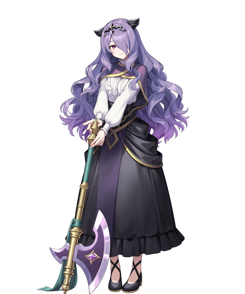 1girl, aged_down, camilla_(fire_emblem), camilla_(young_beauty)_(fire_emblem), fake_horns, fire_emblem, fire_emblem_fates, fire_emblem_heroes