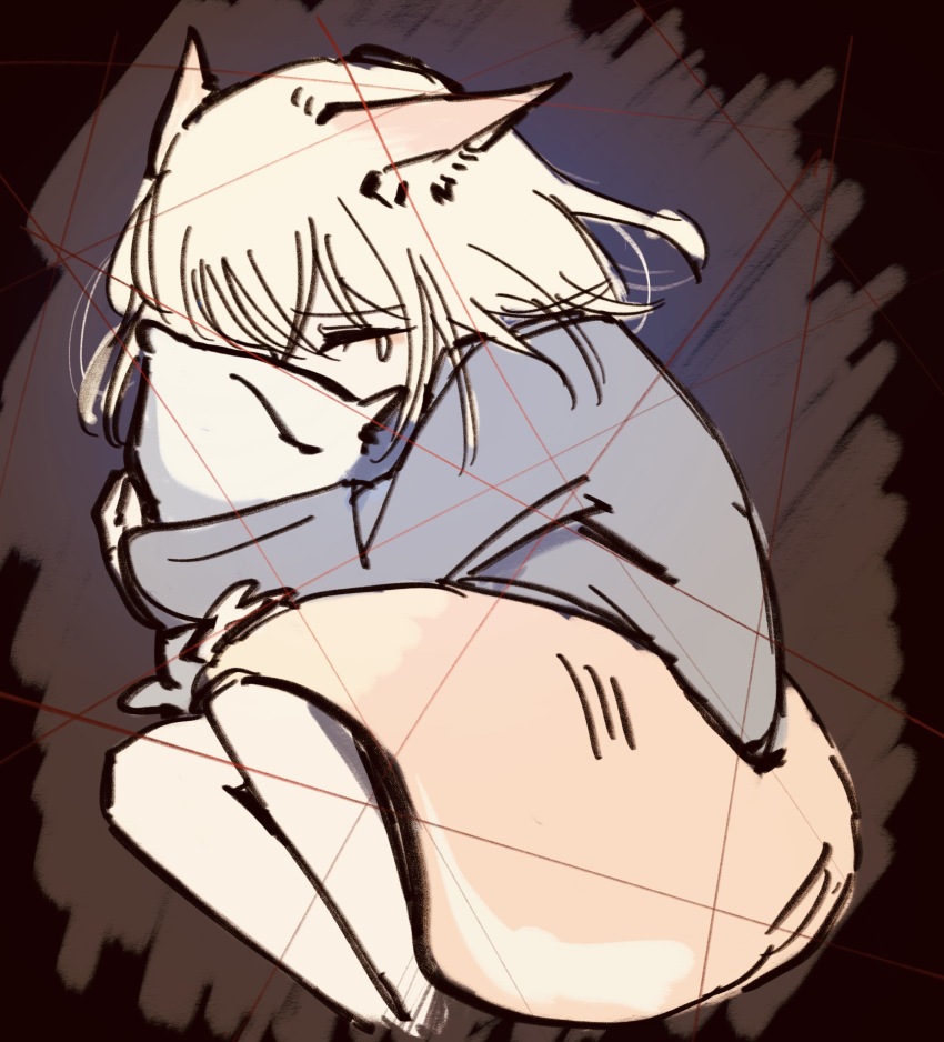 1girl, animal_ears, bang_dream!, bang_dream!_it's_mygo!!!!!, blonde_hair, chinese_commentary, commentary_request, fox_ears