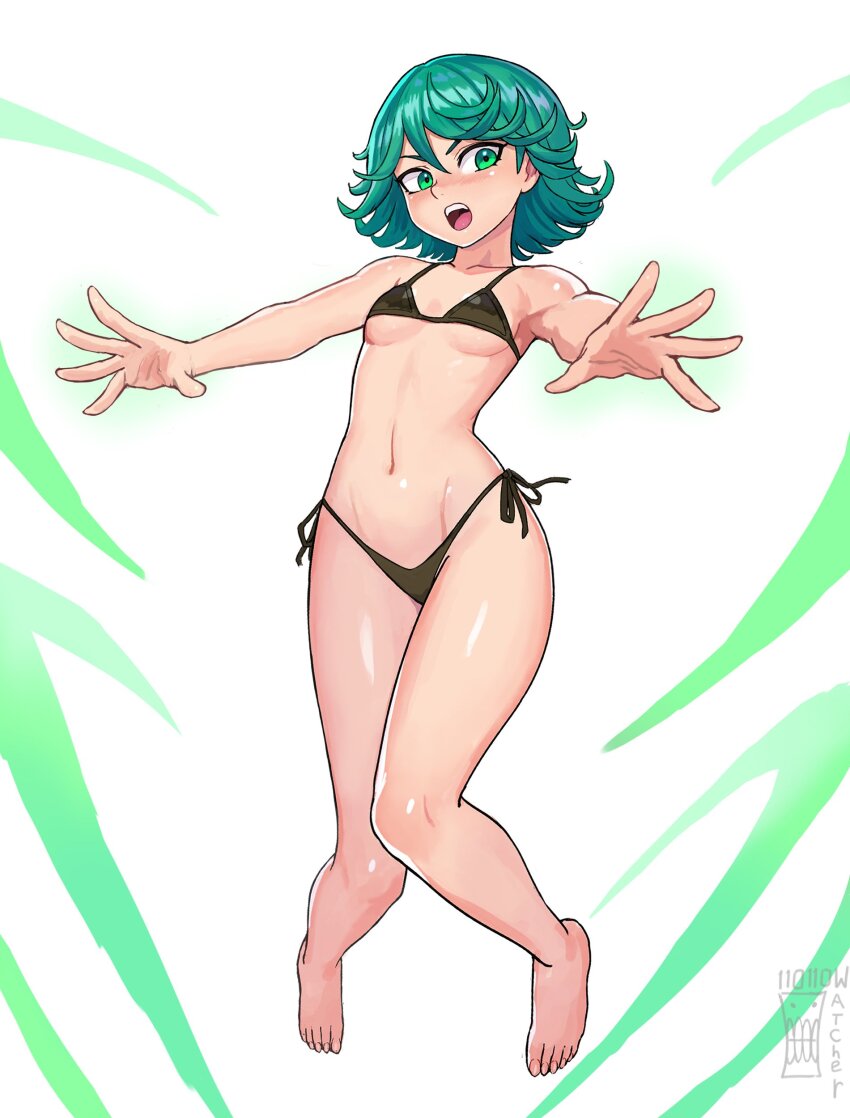 1girl, :o, absurdres, artist_name, bare_arms, bare_legs, bare_shoulders, barefoot