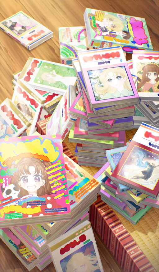 book, book_focus, book_stack, commentary_request, fate/grand_order, fate_(series), itsuya_(daystar), no_humans