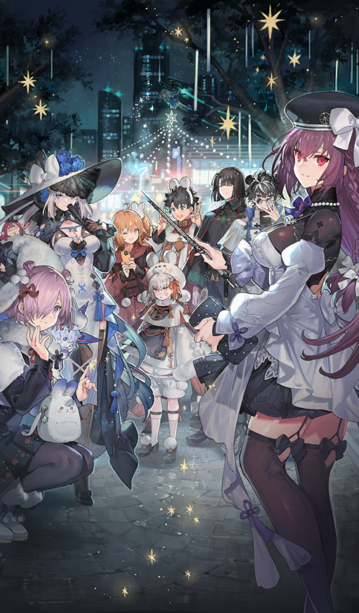 3boys, 6+girls, :d, :i, ;d, adjusting_eyewear, age_difference, ahoge