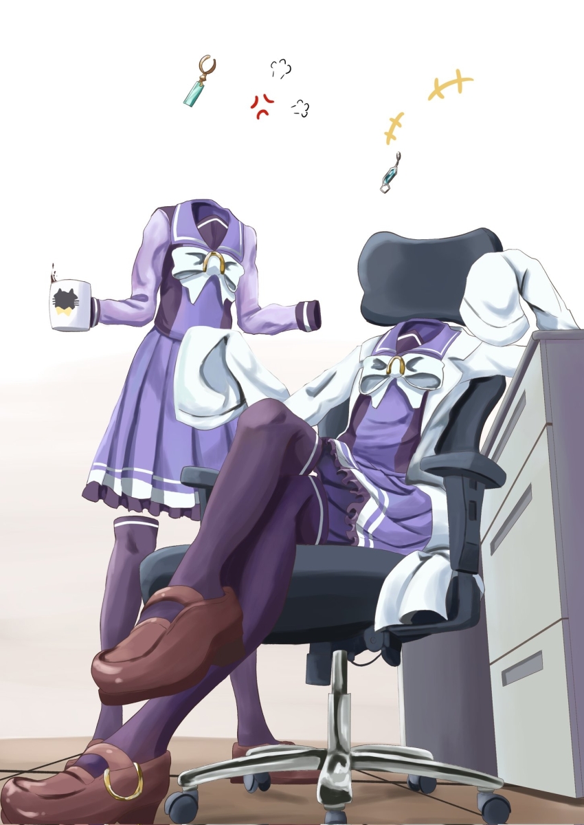 +++, 2girls, agnes_tachyon_(umamusume), anger_vein, bow, bowtie, brown_shoes, chair