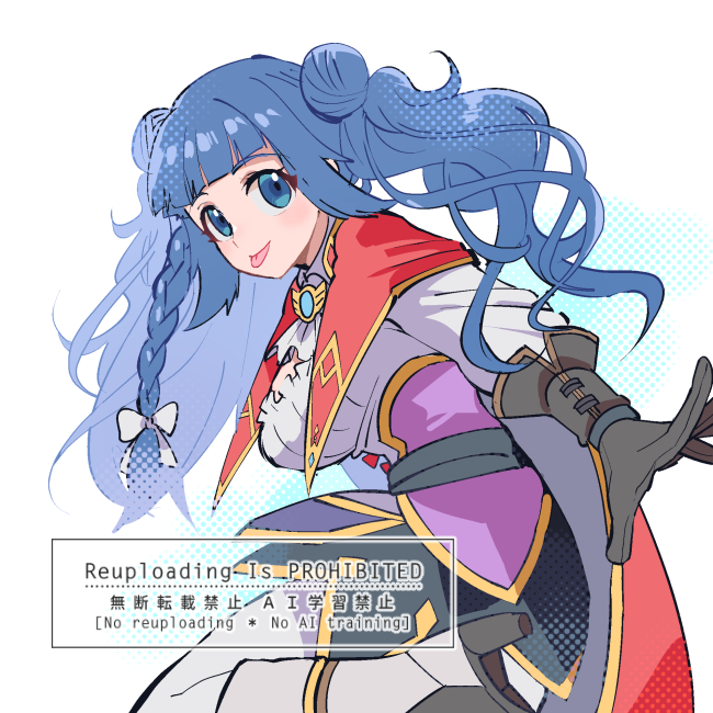 1girl, ascot, belt, biolo_(ragnarok_online), black_belt, black_skirt, blue_hair, boots