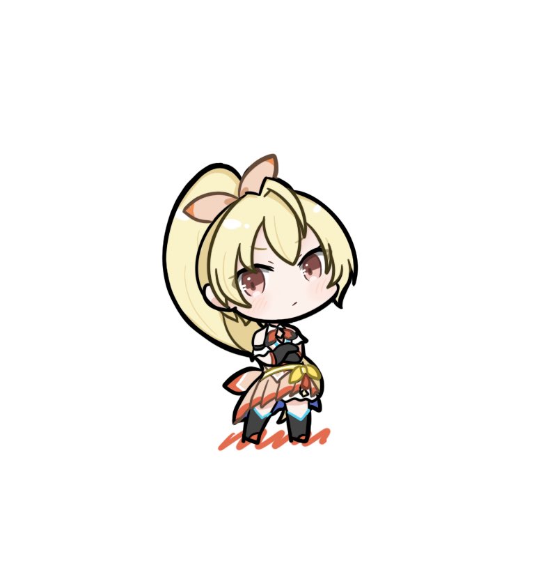 1girl, ahoge, ando_tazusa, arm_cuffs, assault_lily, bare_shoulders, black_gloves, black_thighhighs