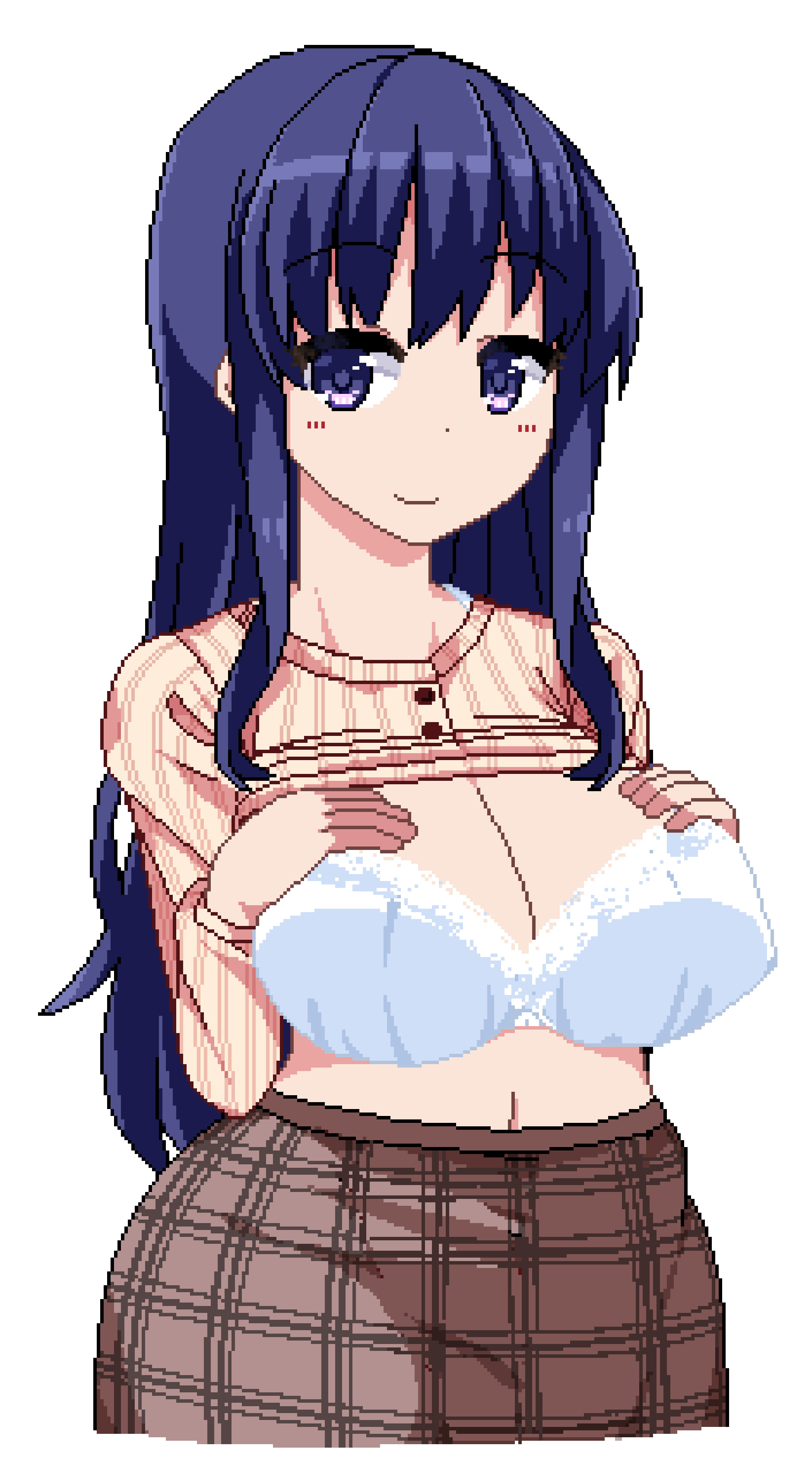 1girl, absurdres, artist_request, blue_eyes, blue_hair, breasts, game_cg, highres