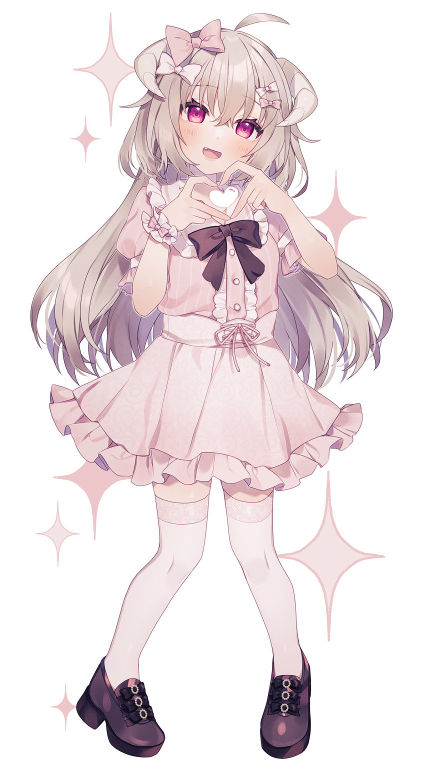 1girl, brown_hair, dress, fang, hanasaki_ayame, highres, horns, indie_virtual_youtuber