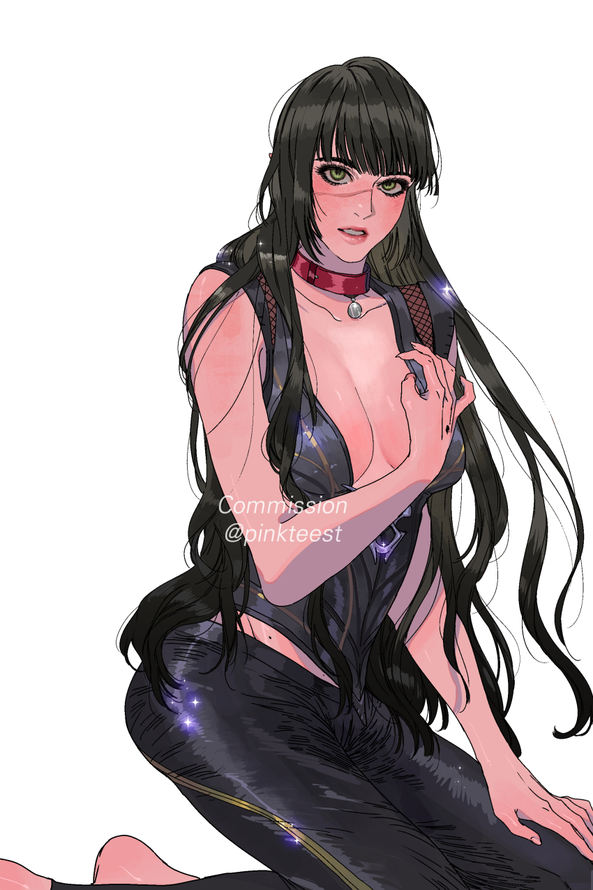 1girl, absurdres, baldur's_gate, baldur's_gate_3, black_hair, breasts, dungeons_&amp;_dragons, elf