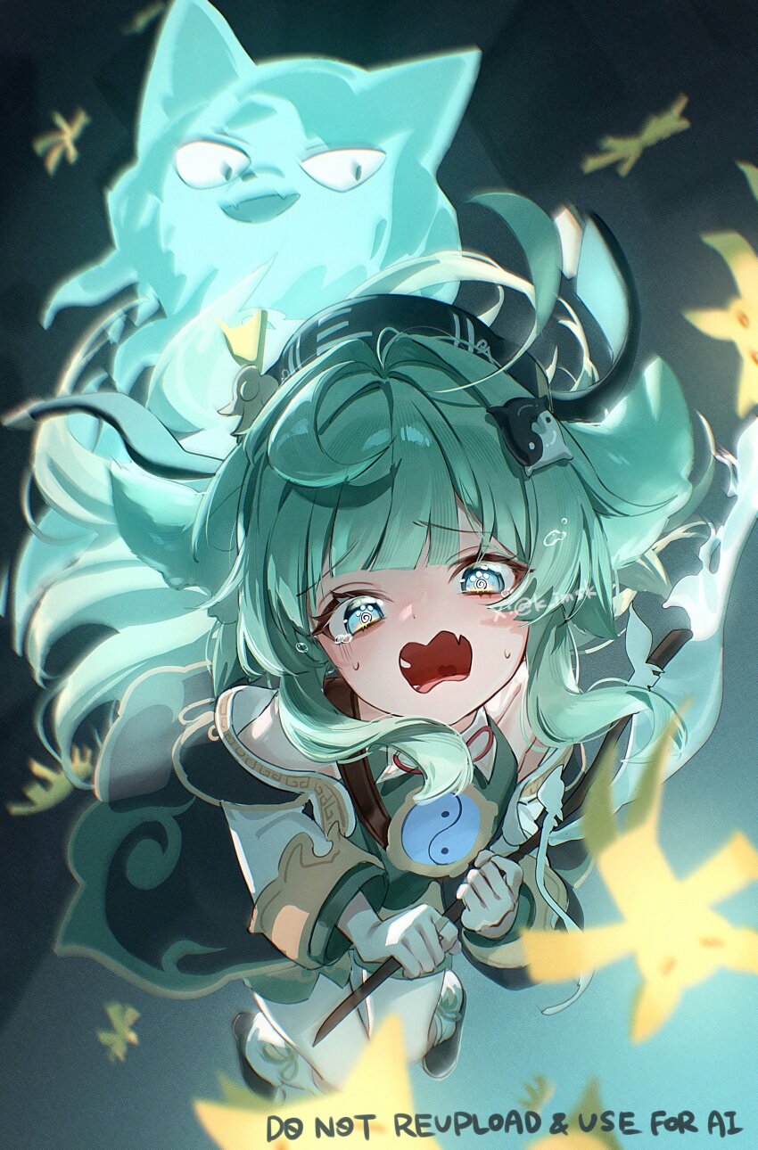 1girl, @_@, absurdres, ahoge, black_hat, black_shoes, blush, commentary_request