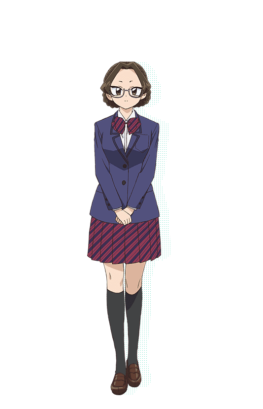 1girl, black_socks, blue_jacket, bow, bowtie, braid, brown_eyes, brown_hair