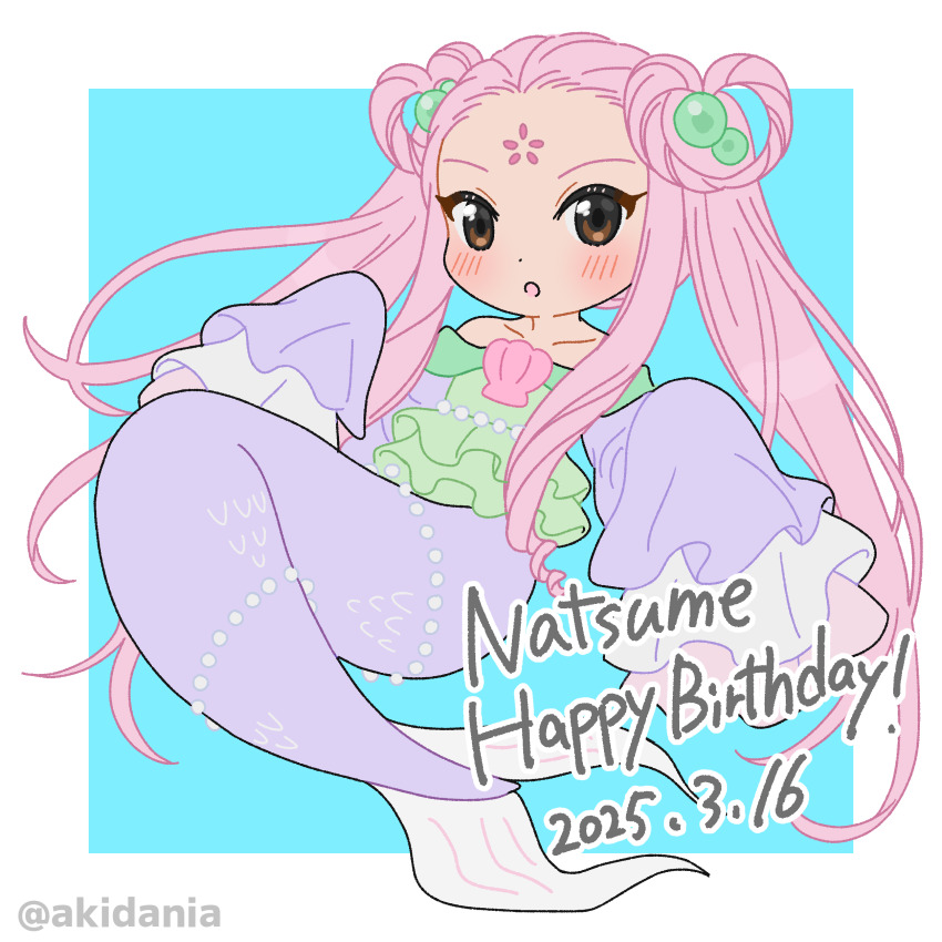 :o, absurdres, blush, brown_eyes, collarbone, dated, drill_hair, drill_sidelocks