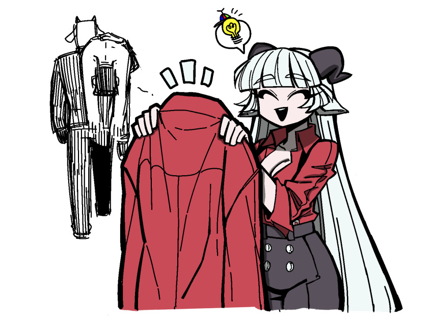 animal_ears, bad_link, bad_reddit_link, baphomet_(grizz), black_horns, buttons, coat, collared_shirt