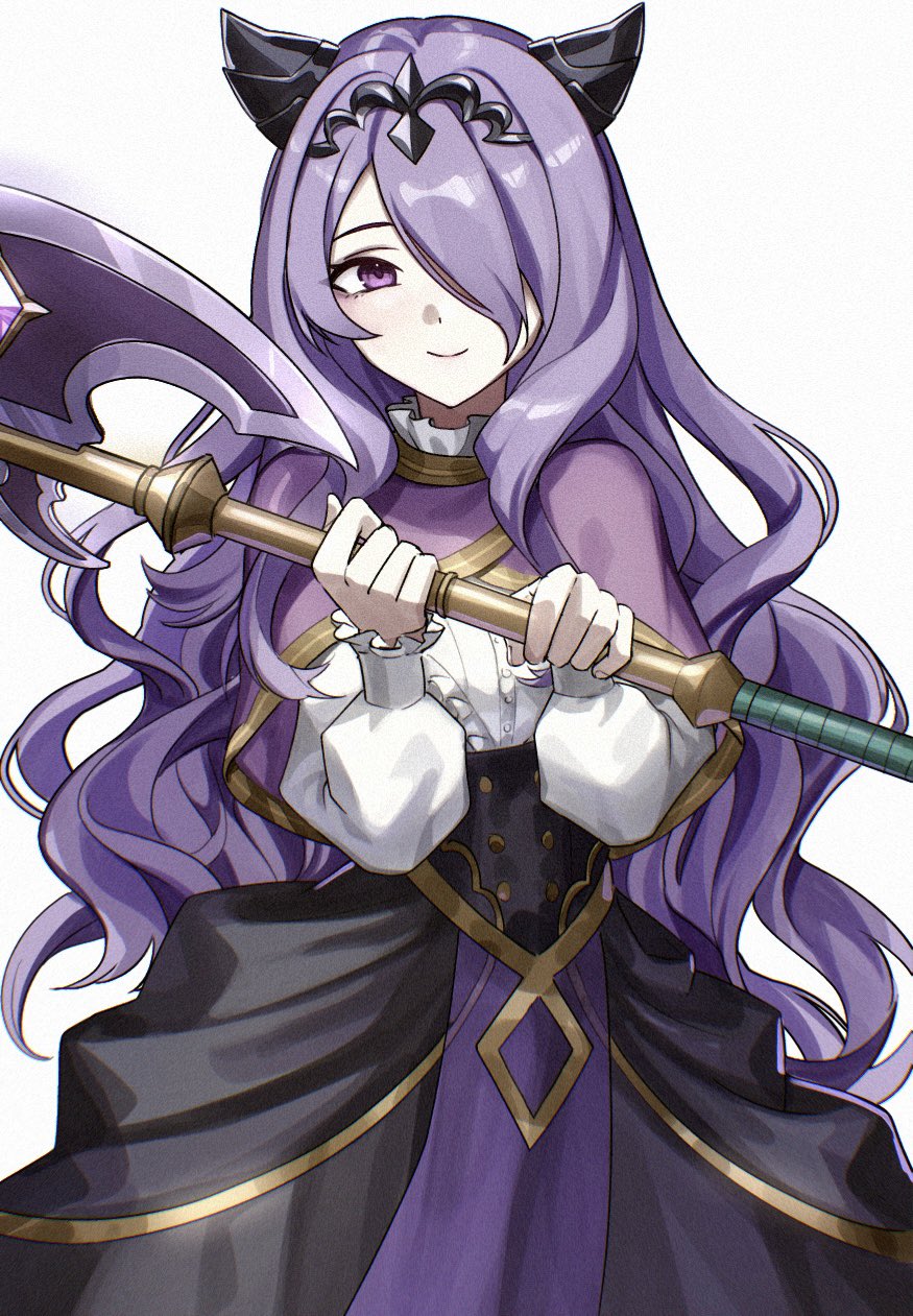 1girl, aged_down, axe, bikini_boody, camilla_(fire_emblem), camilla_(young_beauty)_(fire_emblem), capelet, fake_horns