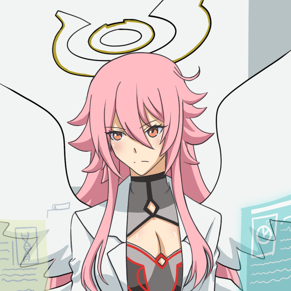 angel_feather, cardfight!!_vanguard, cardfight!!_vanguard_g, gavrail, halo, lab_coat, solo, sra_ammy