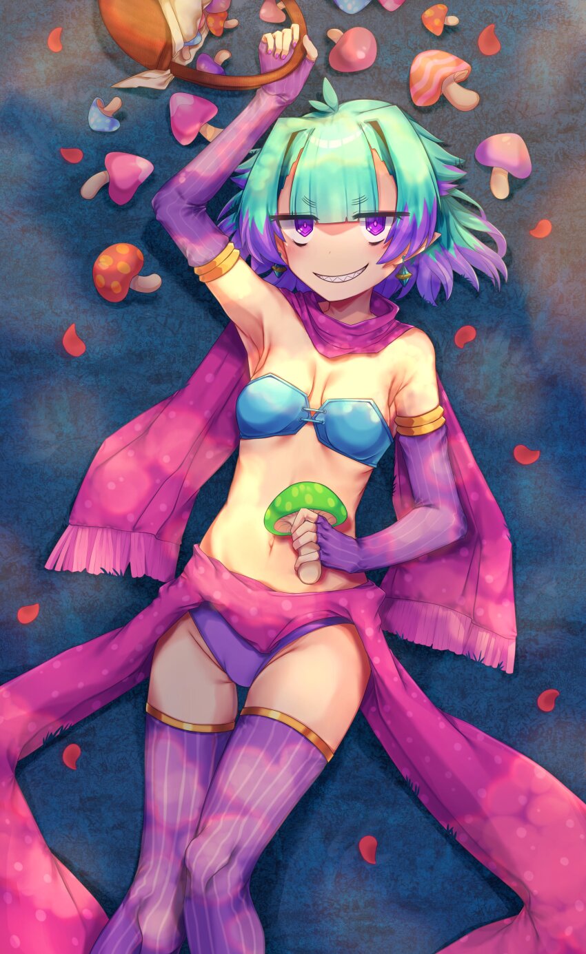 1girl, absurdres, basket, blush, breasts, commentary_request, earrings, elbow_gloves