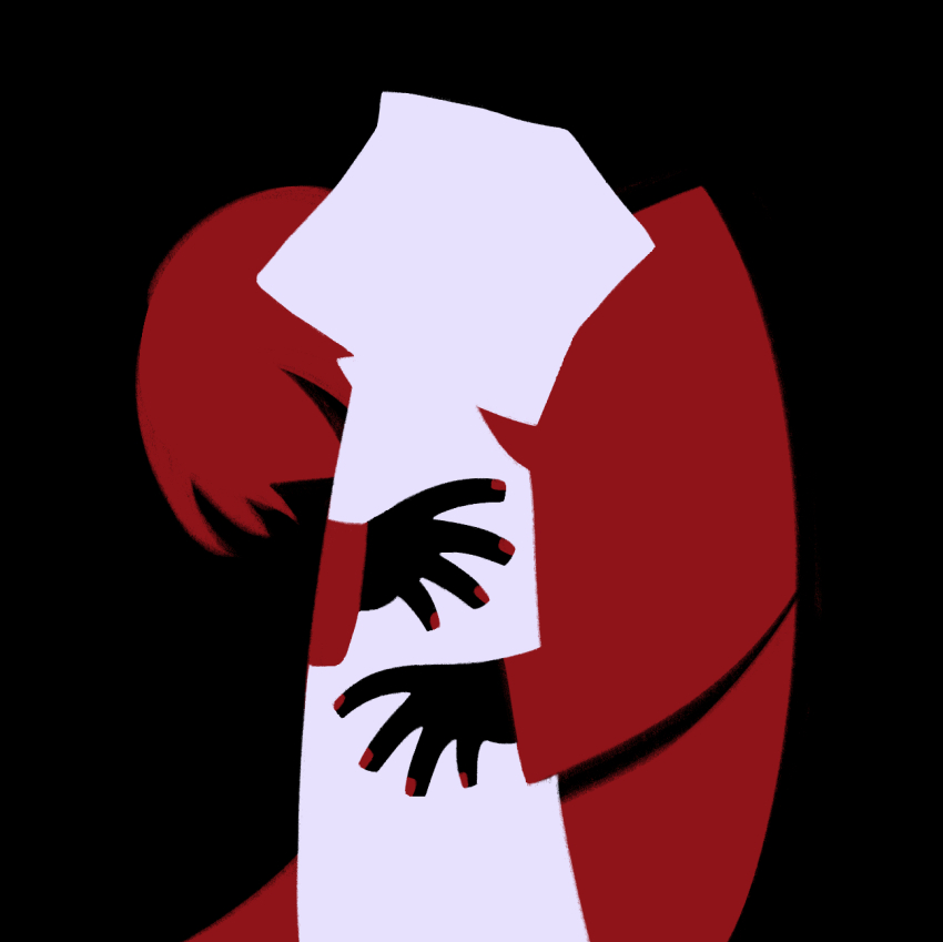 1boy, 1girl, black_background, chlorenw, coat, cowboy_shot, adashino_adami, highres