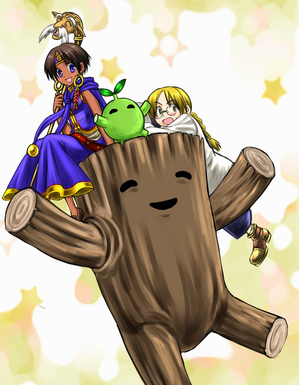 1boy, 1girl, 6665555, blonde_hair, blue_eyes, bo_(774berry), brown_hair, cloak