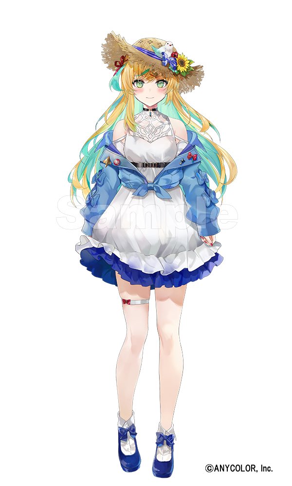 1girl, animal, animal_on_head, aqua_hair, badge, belt, belt_buckle, bird