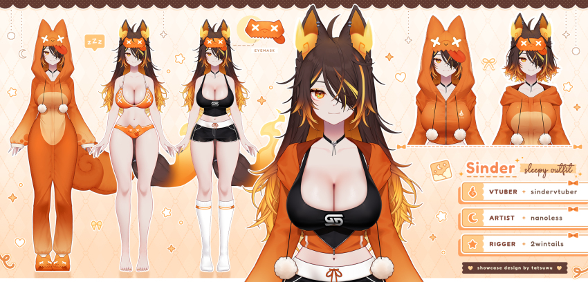 1girl, animal_ears, animal_hood, animal_slippers, artist_name, bare_arms, bare_legs, bare_shoulders