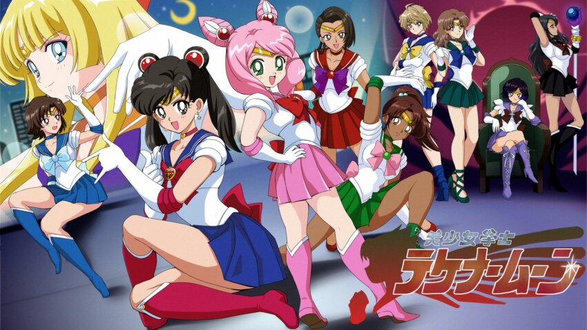 1d1htr, 1other, 6+girls, aged_down, alisa_boskonovich, azucena_milagros_ortiz_castillo, bishoujo_senshi_sailor_moon, black_hair