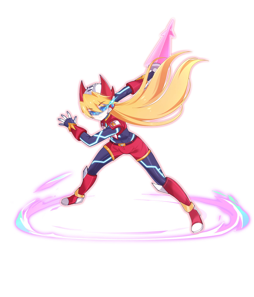 1girl, absurdres, aizeis, alternate_costume, alternate_hairstyle, armor, armored_boots, belt