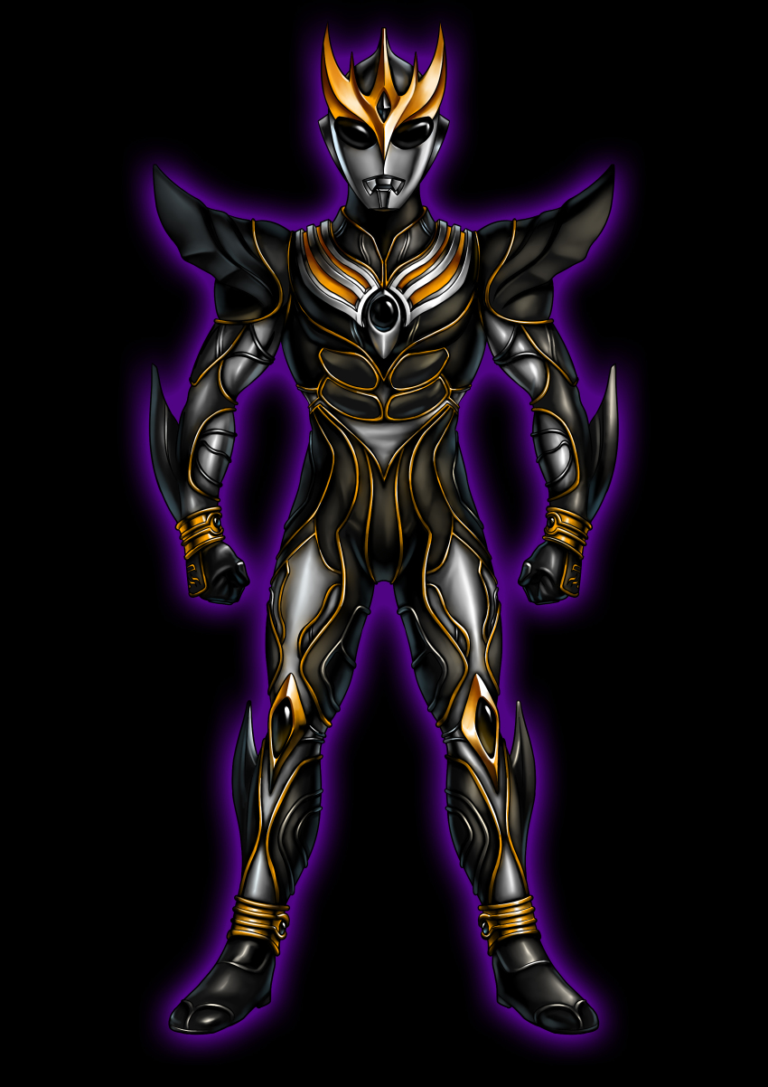 1boy, abs, absurdres, alien, alternate_design, armor, aura, black_armor