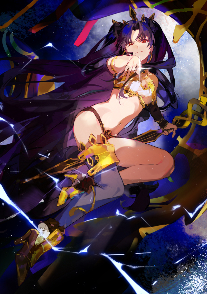 1girl, absurdres, black_hair, breasts, fate/grand_order, fate_(series), fui_(fui29493452), high_heels