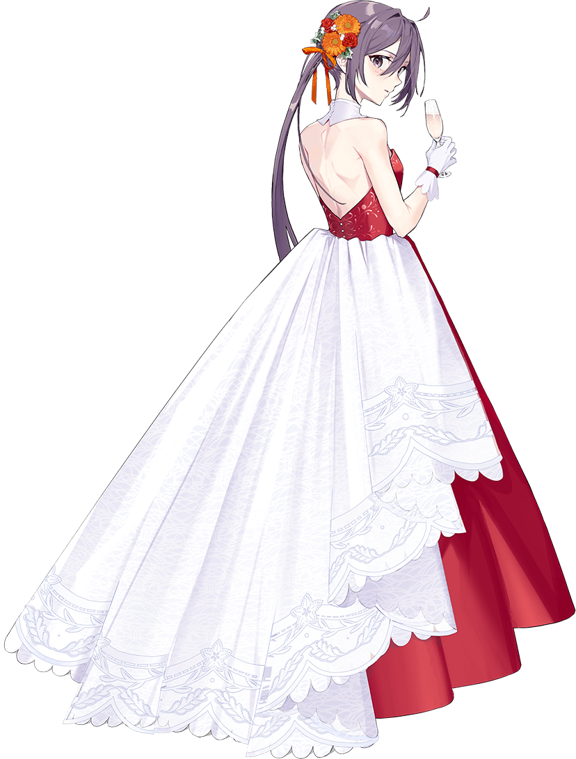 1girl, akebono_(12th_anniversary)_(kancolle), akebono_(kancolle), anniversary, back, backless_dress, backless_outfit, bare_back