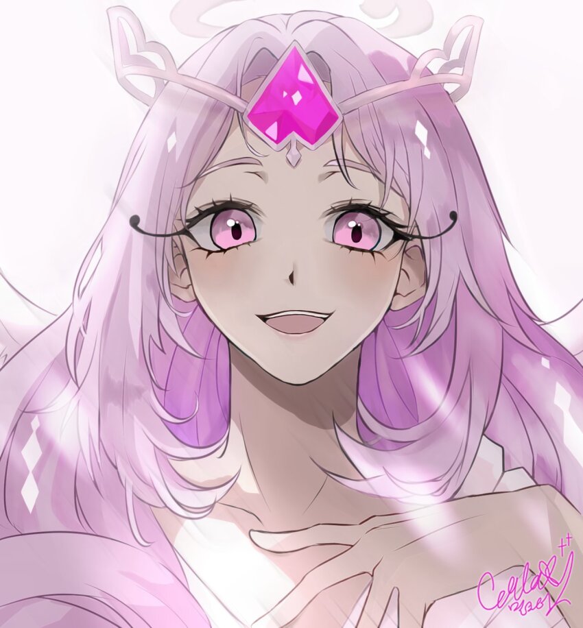 1girl, angel, angel_wings, animification, colored_skin, cookie_run, cookie_run:_kingdom, dress