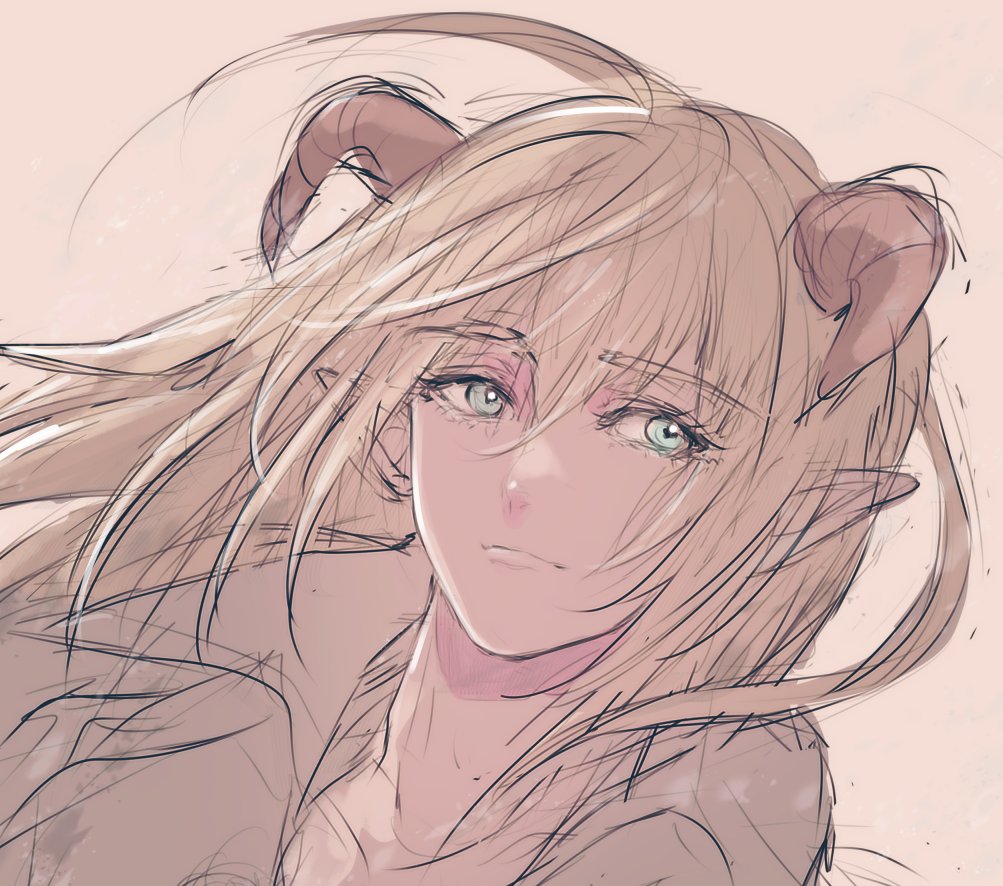 1boy, androgynous, azbar_(dragon_quest), bishounen, blonde_hair, blue_eyes, closed_mouth, collarbone