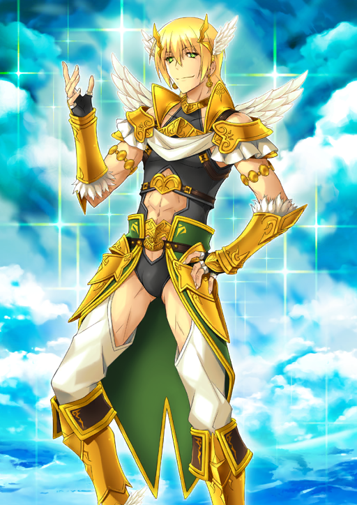 1boy, abs, armlet, armor, armored_boots, belt, black_(artist), black_gloves