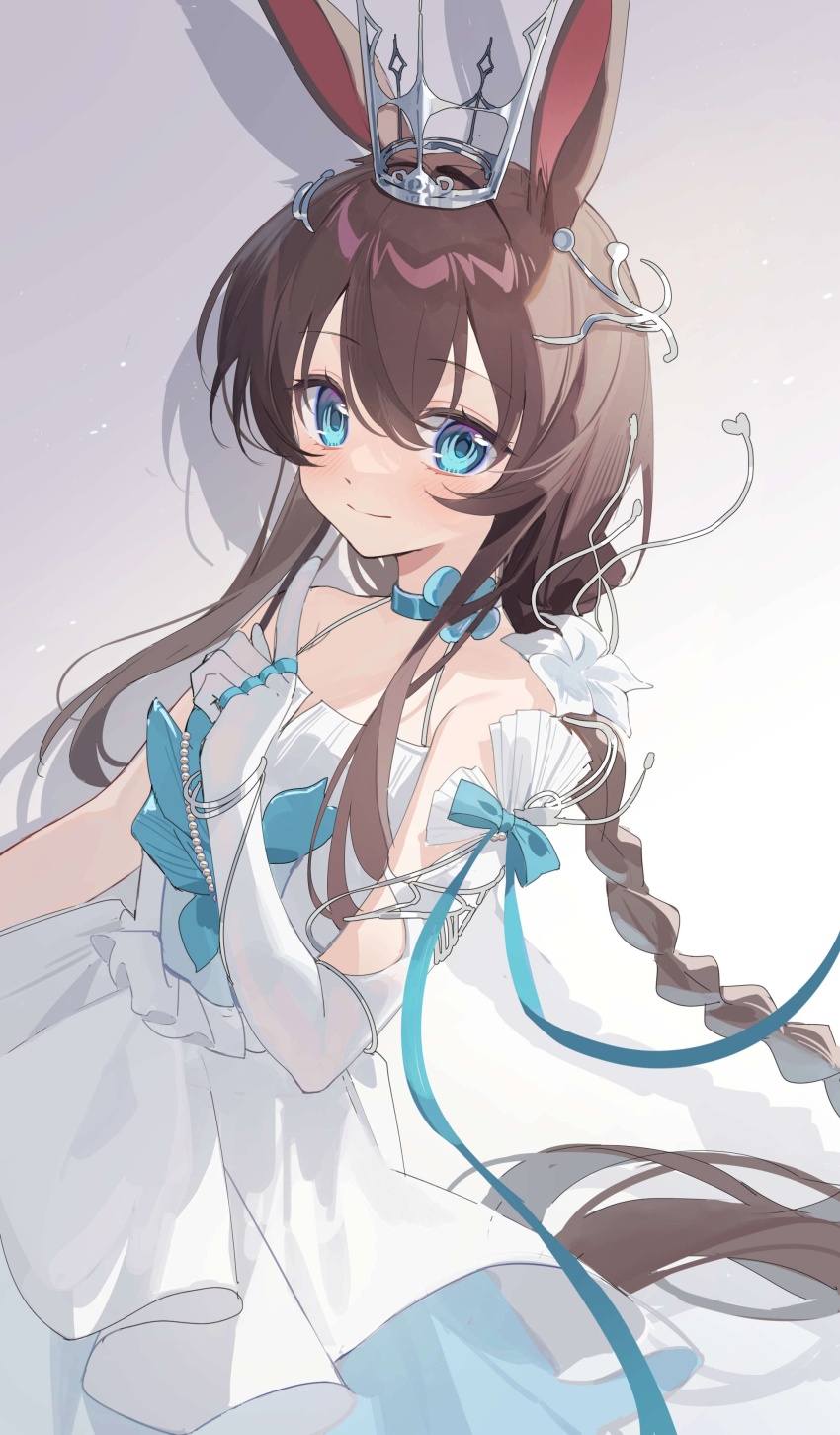 1girl, absurdres, ambience_synesthesia, amiya_(ambience_synesthesia_2025)_(arknights), amiya_(arknights), animal_ears, arknights, bare_shoulders