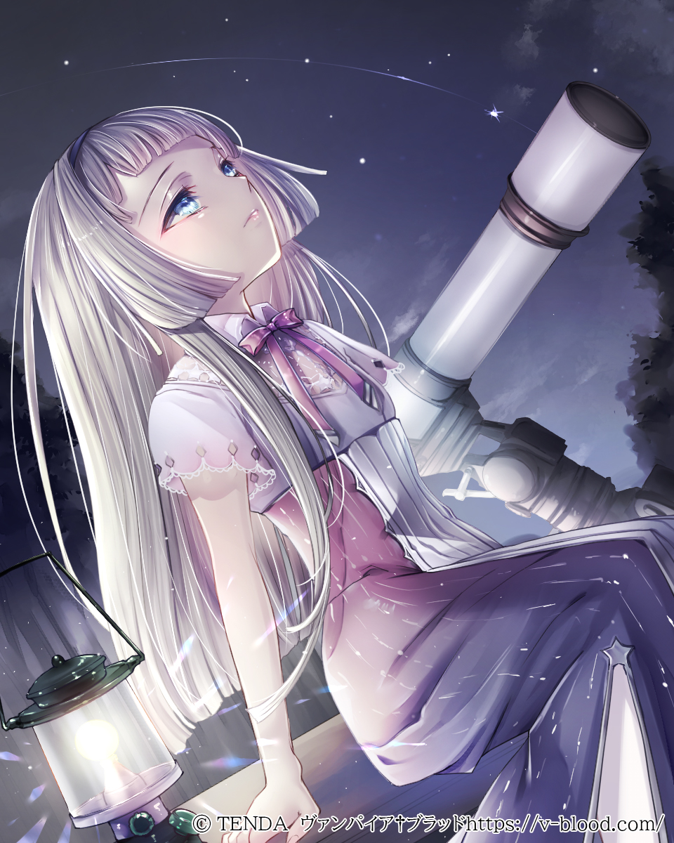 1girl, black_hairband, blue_eyes, blunt_ends, bow, bowtie, closed_mouth, collared_shirt