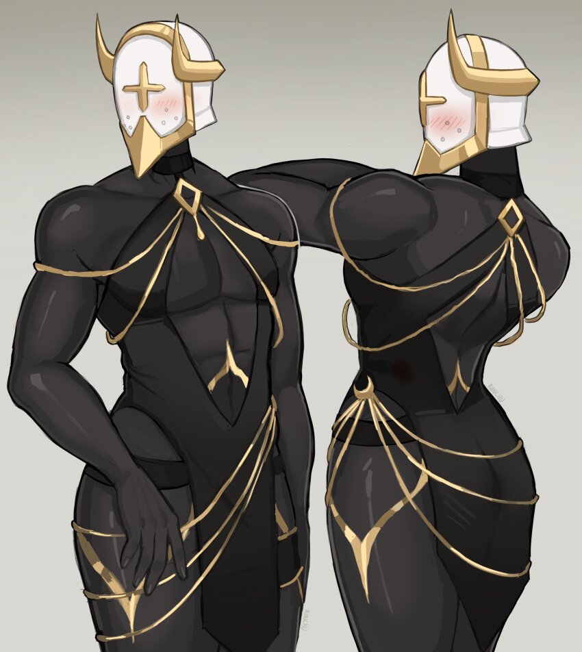 1boy, abs, angel, armor, back, back_cutout, bare_arms, bare_legs