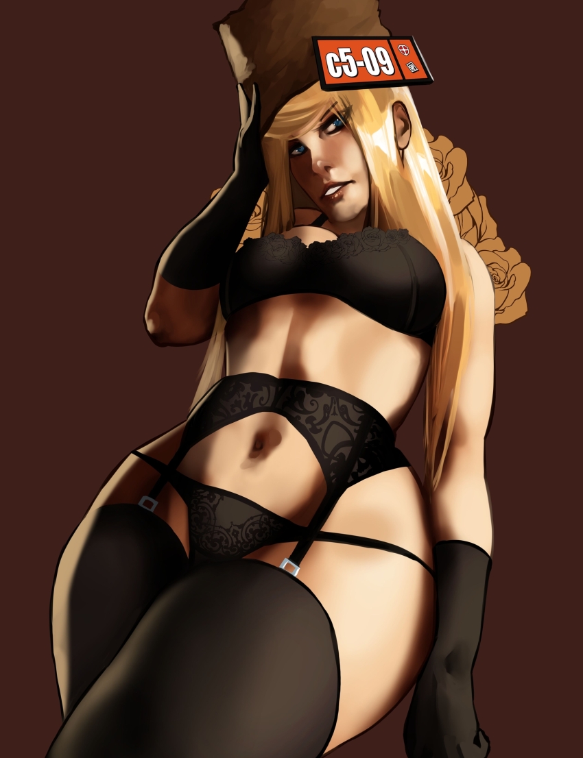 1girl, arc_system_works, bra, garter_belt, garter_straps, gloves, guilty_gear, guilty_gear_strive