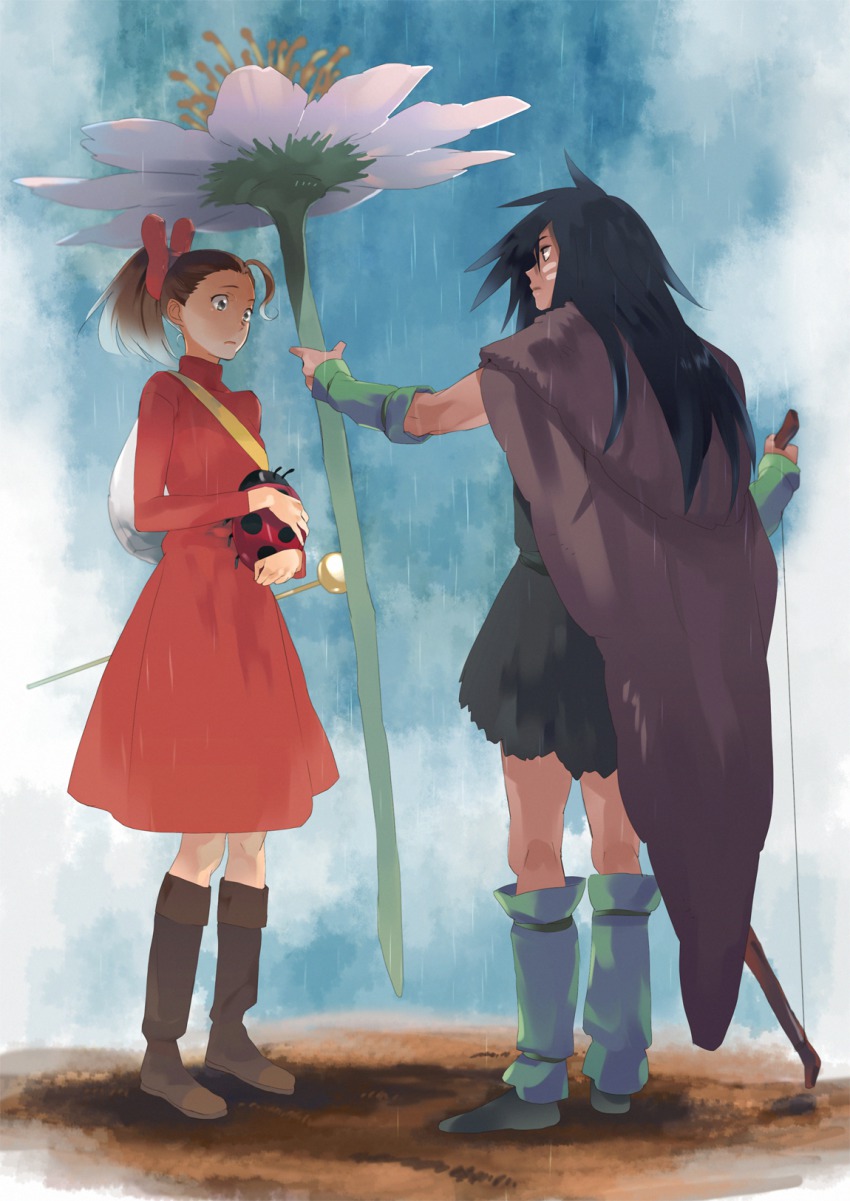 10s, 1boy, 1girl, akkc, arm_warmers, arrietty, bad_id, bad_pixiv_id