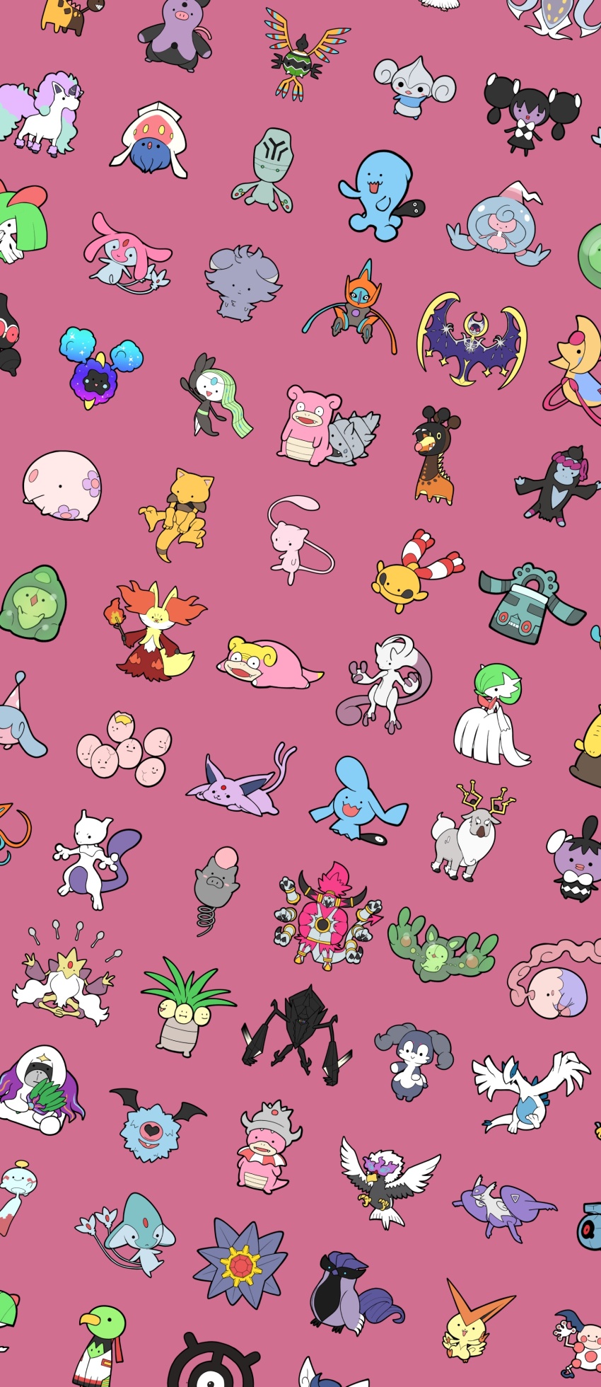 abra, absurdres, alakazam, azelf, beldum, blue_skin, bronzong, chibi