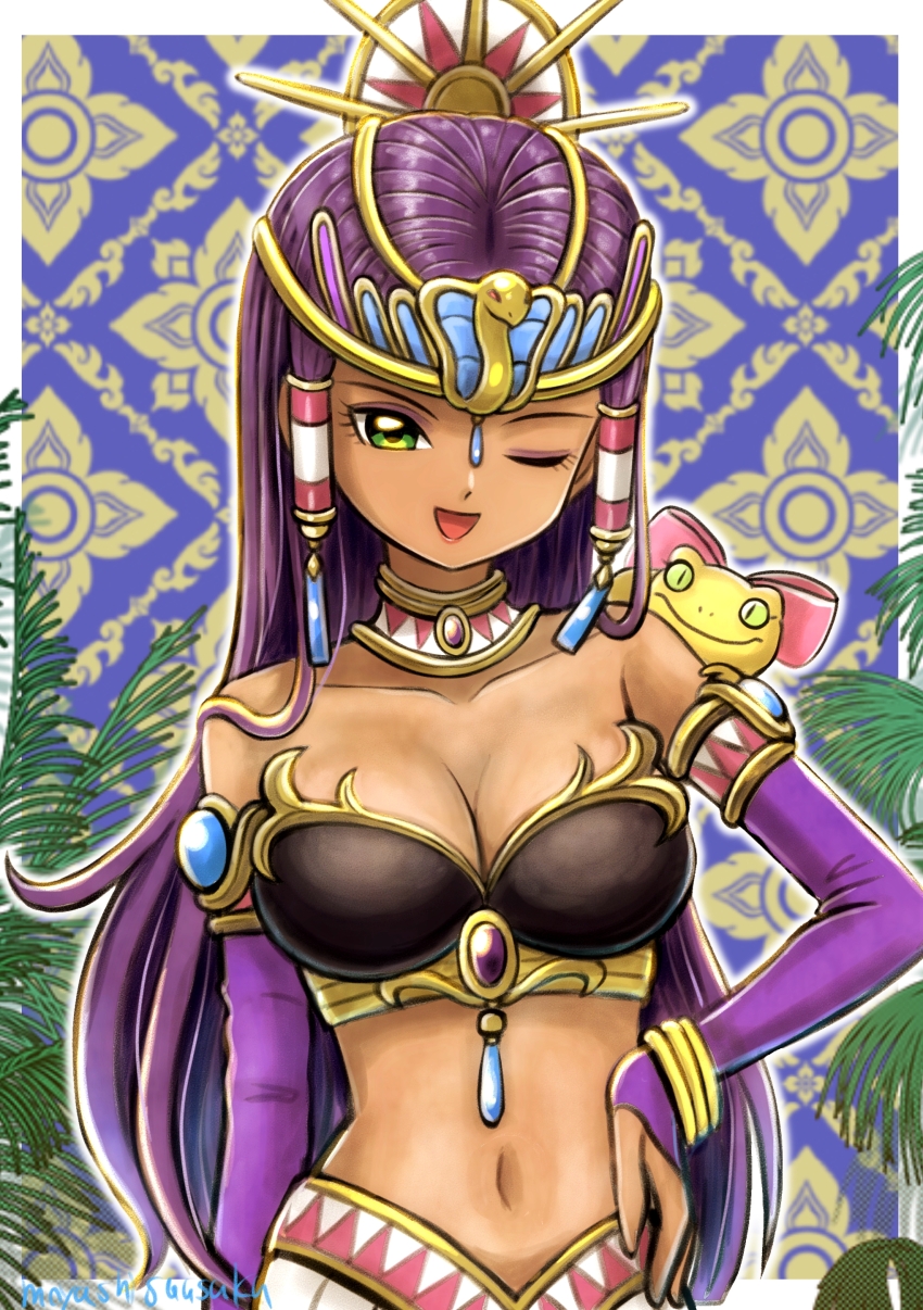 1girl, 1other, absurdres, bare_shoulders, black_bustier, blue_gem, border, bow