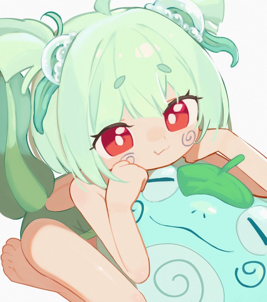 1girl, 1other, 2025, ahoge, barefoot, breasts, flat_chest, frobble