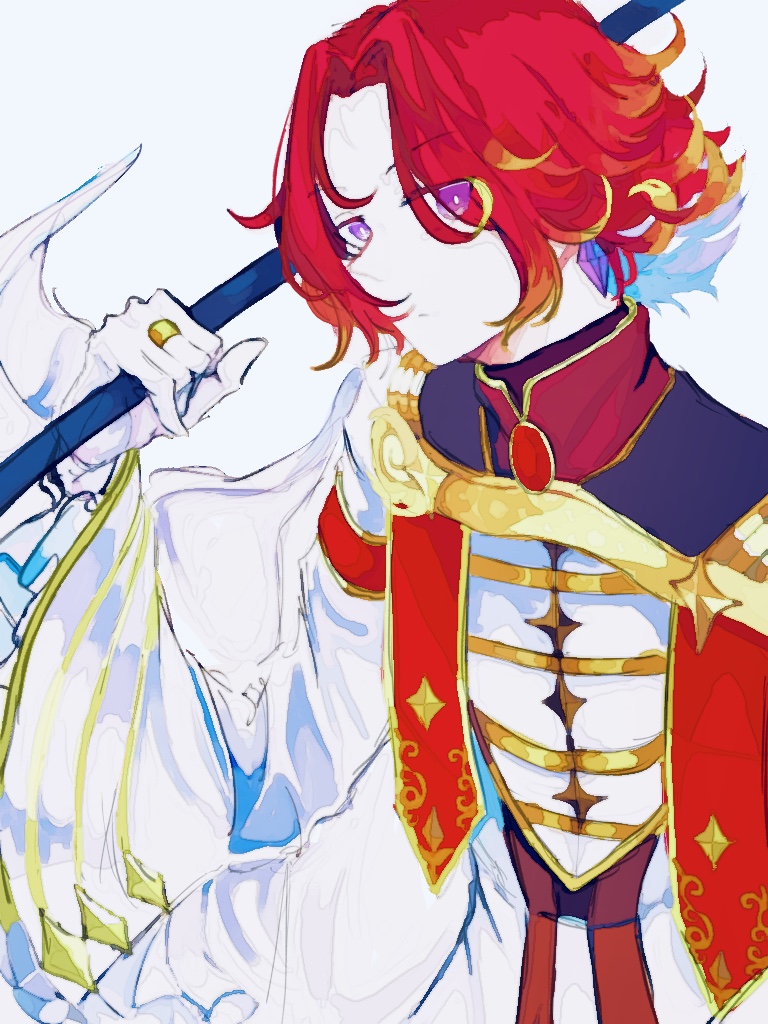 1boy, bad_id, bad_twitter_id, box_hk, grimms_notes, male_focus, red_hair, shadow_chopin_(grimms_notes)