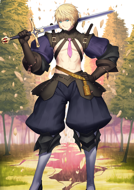 1boy, abs, aqua_eyes, armor, belt, belt_buckle, black_armor, black_pants