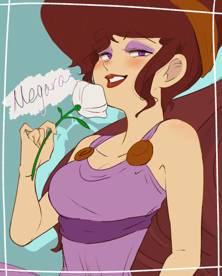 1girl, ametorin_(pixiv26156012), ancient_greek_clothes, animification, bare_shoulders, brown_hair, character_name, dress