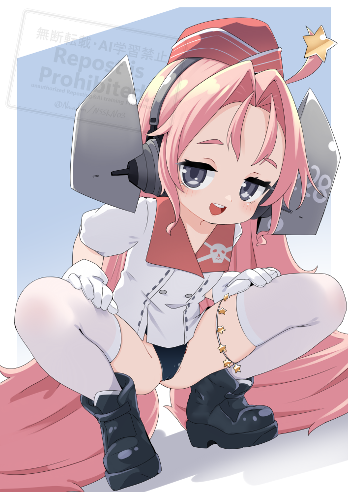 1girl, ankle_boots, black_boots, black_eyes, black_one-piece_swimsuit, black_panties, blush, boots