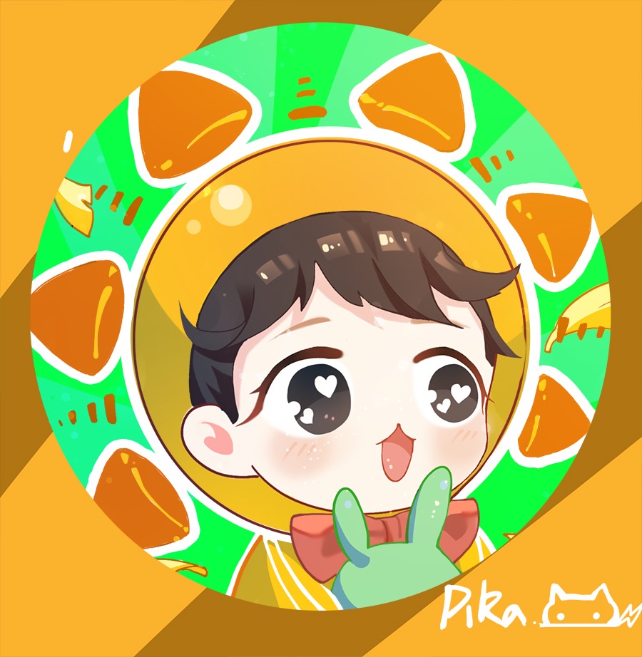 1boy, black_eyes, bow, bowtie, brown_hair, character_request, chibi, chinese_commentary