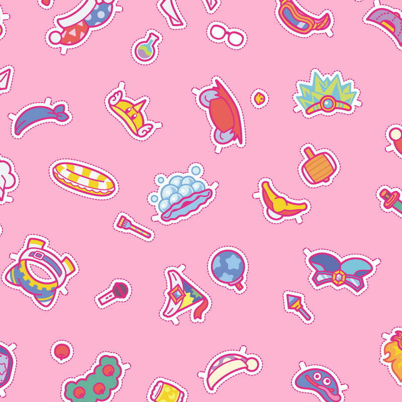 animal_ears, apple, artist_request, bandana, bandana_waddle_dee, baseball_cap, blue_bandana, blue_hat