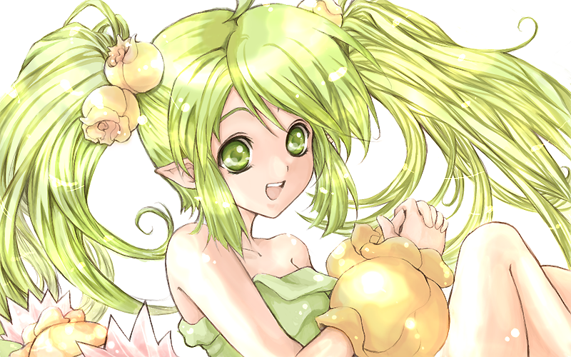 1girl, 2000s_(style), :d, ahoge, apuru_(aple), arm_warmers, commentary_request, dress