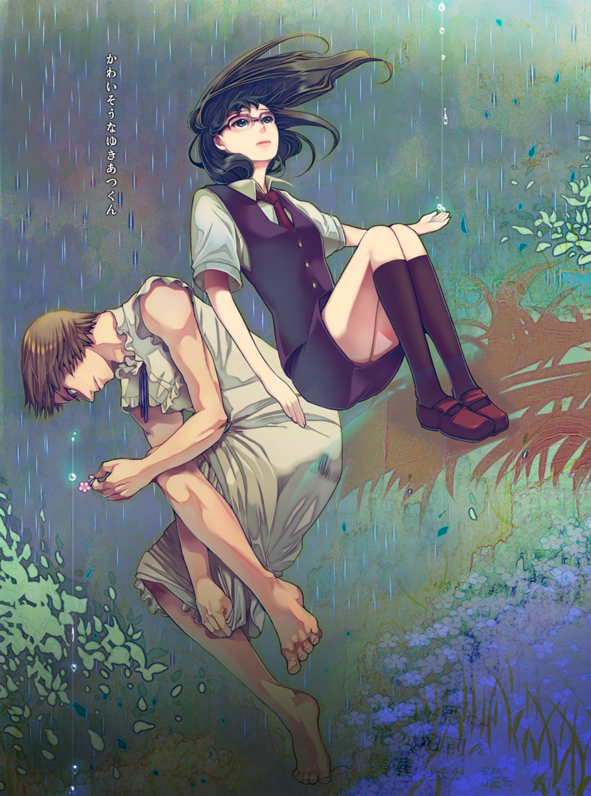 10s, 1boy, 1girl, angorilla, ano_hi_mita_hana_no_namae_wo_bokutachi_wa_mada_shiranai., bad_anatomy, bad_id, bad_pixiv_id