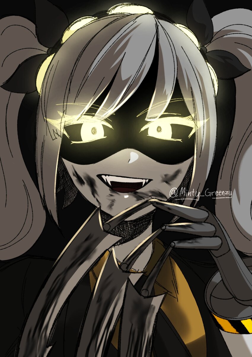 android, black_hairband, black_jacket, grey_hair, hairband, highres, humanoid_robot, j_(murder_drones)