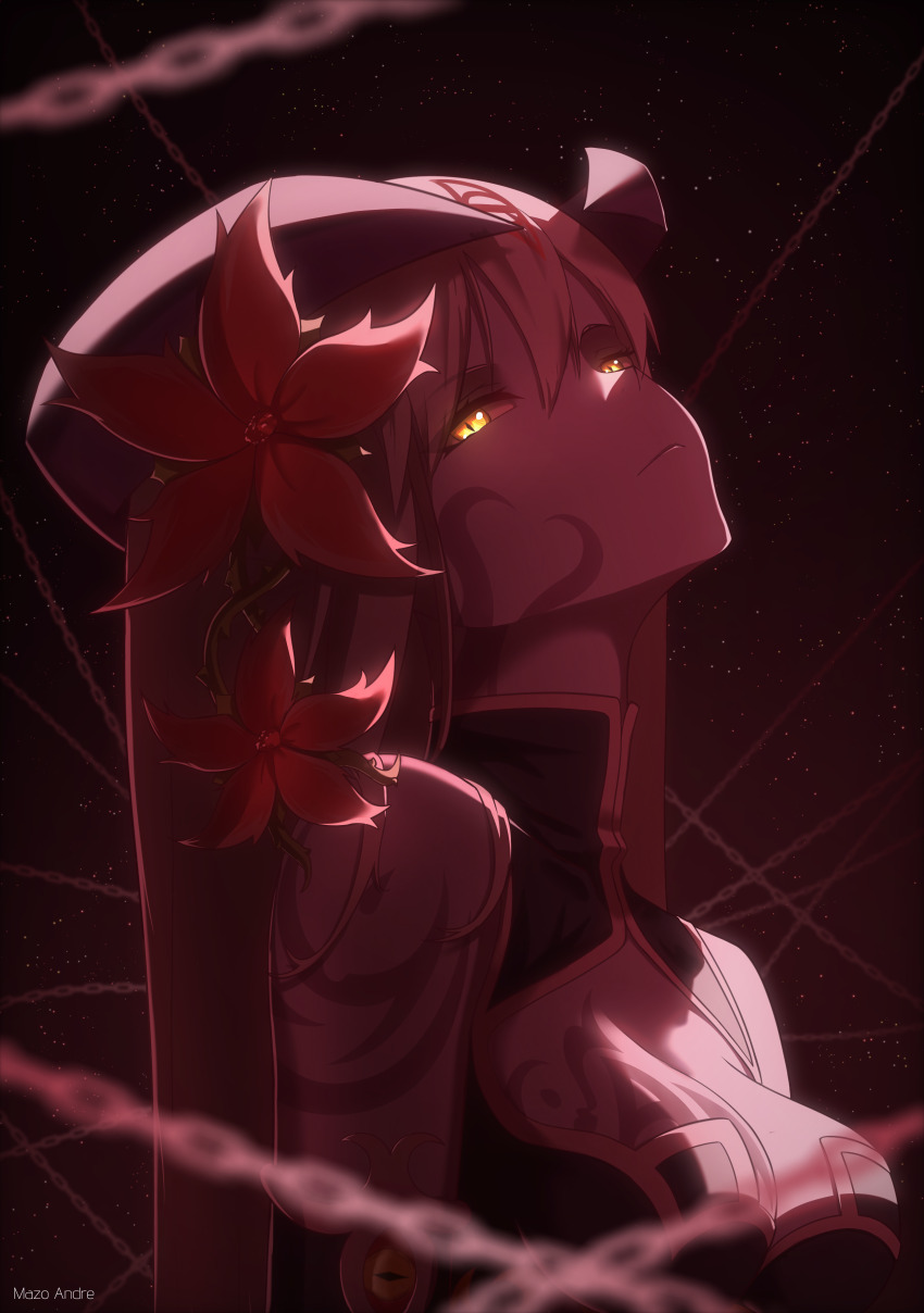 1girl, absurdres, alipheese_fateburn_xvi, breast_tattoo, breasts, chain, colored_skin, commentary