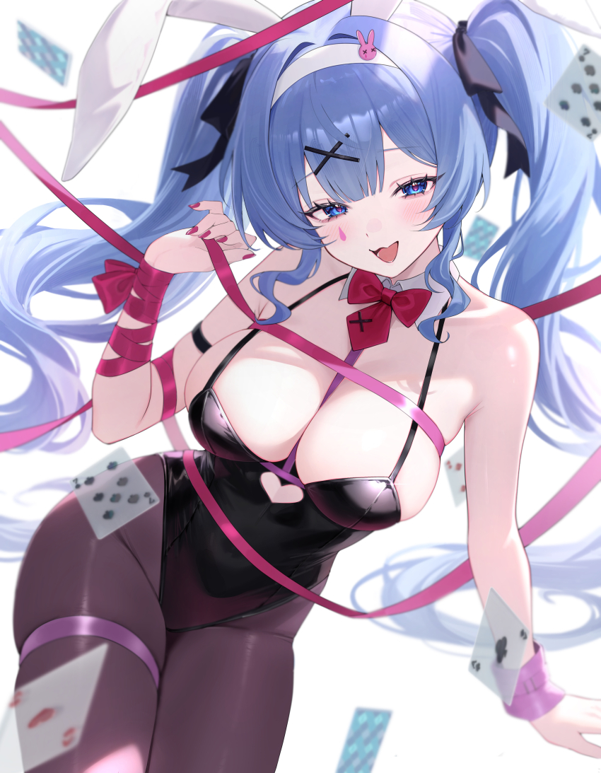 1girl, absurdres, animal_ear_hairband, animal_ears, arm_strap, arm_support, armpit_crease, bare_shoulders